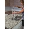 imageMoen S72308EVSRS STO Smart Touchless Pull Down Sprayer Kitchen Faucet with Voice Control and Power Boost Spot Resist StainlessSpot Resist Stainless