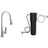 imageMoen Sinema Chrome 3in1 Water Filtration OneHandle Pulldown Kitchen Faucet FS7235 with Moen F9800 Advanced Carbon Water Filtration SystemChrome