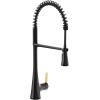 imageMoen Sinema Chrome 3in1 Water Filtration OneHandle Pulldown Kitchen Faucet FS7235 with Moen F9800 Advanced Carbon Water Filtration SystemMatte Black