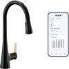 imageMoen Sinema Chrome 3in1 Water Filtration OneHandle Pulldown Kitchen Faucet FS7235 with Moen F9800 Advanced Carbon Water Filtration SystemMatte Black