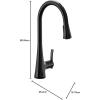 imageMoen Sinema Chrome 3in1 Water Filtration OneHandle Pulldown Kitchen Faucet FS7235 with Moen F9800 Advanced Carbon Water Filtration SystemMatte Black