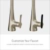 imageMoen Sinema Chrome 3in1 Water Filtration OneHandle Pulldown Kitchen Faucet FS7235 with Moen F9800 Advanced Carbon Water Filtration SystemPolished Nickel