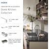 imageMoen Sleek Spot Resist Stainless Motionsense Wave Sensor Touchless OneHandle High Arc Pulldown Modern Kitchen Faucet Featuring Power Clean 7864EWSRSBlack Stainless