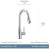 imageMoen Sleek Spot Resist Stainless Motionsense Wave Sensor Touchless OneHandle High Arc Pulldown Modern Kitchen Faucet Featuring Power Clean 7864EWSRSChrome