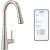 imageMoen Sleek Spot Resist Stainless Motionsense Wave Sensor Touchless OneHandle High Arc Pulldown Modern Kitchen Faucet Featuring Power Clean 7864EWSRSSpot Resist Stainless