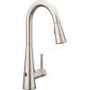 imageMoen Sleek Spot Resist Stainless Motionsense Wave Sensor Touchless OneHandle High Arc Pulldown Modern Kitchen Faucet Featuring Power Clean 7864EWSRSSpot Resist Stainless