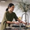 imageMoen Sleek Spot Resist Stainless Motionsense Wave Sensor Touchless OneHandle High Arc Pulldown Modern Kitchen Faucet Featuring Power Clean 7864EWSRSSpot Resist Stainless