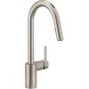 imageMoen Align Brushed Gold 3in1 Water Filtration PreRinse Spring Pull Down Kitchen Faucet Water Filter for Sink Faucet Sold Separately F5923BGSpot Resist Stainless