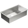 imageMoen G18180 Prep 18Gauge Steel Undermount Single Bowl Kitchen Sink 31Inch x 18Inch Stainless Steel
