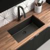 imageMoen Host Black Granite 33Inch Wide x 95Inch Deep Undermount Single Bowl Kitchen Sink GGB4010BMatte Black