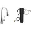 imageMoen Kurv Chrome 3in1 Water Filtration Pull Down Kitchen Faucet F9126 with Moen F9800 Advanced Carbon Water Filtration System
