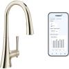imageMoen Kurv Chrome 3in1 Water Filtration Pull Down Kitchen Faucet Water Filter for Sink Faucet Sold Separately F9126Polished Nickel