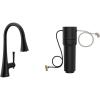 imageMoen Kurv Matte Black 3in1 Water Filtration Pull Down Kitchen Faucet F9126BL with Moen F9800 Advanced Carbon Water Filtration System