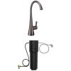 imageMoen Sip Black Stainless Beverage Faucet with High Arc Rotating Spout Plus Advanced Carbon Water Filtration System for Cleaner Drinking Water S5520BLS  F9800