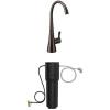 imageMoen Sip Oil Rubbed Bronze Beverage Faucet with High Arc Rotating Spout Plus Advanced Carbon Water Filtration System for Cleaner Drinking Water S5520ORB  F9800