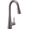 imageMoen Sleek Spot Resist Stainless Motionsense Wave Sensor Touchless OneHandle High Arc Pulldown Modern Kitchen Faucet Featuring Power Clean 7864EWSRSBlack Stainless
