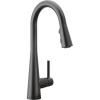 imageMoen Sleek Spot Resist Stainless Motionsense Wave Sensor Touchless OneHandle High Arc Pulldown Modern Kitchen Faucet Featuring Power Clean 7864EWSRSMatte Black