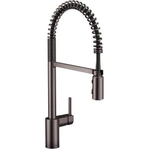 imageMoen Align Brushed Gold 3in1 Water Filtration PreRinse Spring Pull Down Kitchen Faucet Water Filter for Sink Faucet Sold Separately F5923BGBlack Stainless