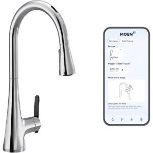 imageMoen Sinema Chrome 3in1 Water Filtration OneHandle Pulldown Kitchen Faucet FS7235 with Moen F9800 Advanced Carbon Water Filtration SystemChrome
