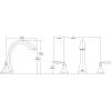 imageMOEN T943BN Eva Collection Two Handle Deck Mount Roman Tub Faucet Trim Kit Valve Required One Size Brushed NickelBrushed Nickel
