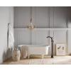 imageMoen 695 Voss OneHandle Freestanding Floor Mount Tub Filler with Handshower ChromeOil Rubbed Bronze