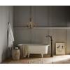 imageMoen 695 Voss OneHandle Freestanding Floor Mount Tub Filler with Handshower ChromeOil Rubbed Bronze