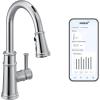 imageMoen 7260EVSRS Belfield Smart Touchless Pull Down Sprayer Kitchen Faucet with Voice Control and Power Boost Spot Resist StainlessChrome