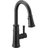 imageMoen 7260EVSRS Belfield Smart Touchless Pull Down Sprayer Kitchen Faucet with Voice Control and Power Boost Spot Resist StainlessMatte Black