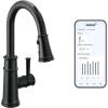 imageMoen 7260EVSRS Belfield Smart Touchless Pull Down Sprayer Kitchen Faucet with Voice Control and Power Boost Spot Resist StainlessMatte Black
