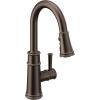 imageMoen 7260EVSRS Belfield Smart Touchless Pull Down Sprayer Kitchen Faucet with Voice Control and Power Boost Spot Resist StainlessOil Rubbed Bronze