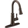 imageMoen 7260EVSRS Belfield Smart Touchless Pull Down Sprayer Kitchen Faucet with Voice Control and Power Boost Spot Resist StainlessOil Rubbed Bronze