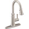 imageMoen 7260EVSRS Belfield Smart Touchless Pull Down Sprayer Kitchen Faucet with Voice Control and Power Boost Spot Resist StainlessSpot Resist Stainless