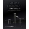 imageMoen Gibson Matte BlackTwoHandle Deck Mounted Modern Roman Tub Faucet Valve Required T961BL