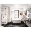 imageMoen S44507BG Colinet OneHandle Traditional Freestanding Floor Mount Tub Filler with Handshower Brushed GoldBrushed Nickel