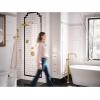 imageMoen S44507BG Colinet OneHandle Traditional Freestanding Floor Mount Tub Filler with Handshower Brushed GoldMatte Black