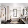 imageMoen S44507BG Colinet OneHandle Traditional Freestanding Floor Mount Tub Filler with Handshower Brushed GoldMatte Black