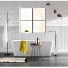 imageMoen S905 90 Degree OneHandle Freestanding Floor Mount Tub Filler with Handshower ChromeBrushed Nickel