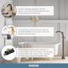 imageMoen S905 90 Degree OneHandle Freestanding Floor Mount Tub Filler with Handshower ChromeChrome