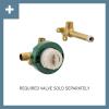imageMoen WT681 Dartmoor Single Handle Wall Mount Filler High Flow Tub Faucet with 10quot Spout Reach Chrome