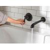 imageMoen WT681BL Dartmoor Single Handle Wall Mount Filler High Flow Tub Faucet with 10quot Spout Reach Matte Black