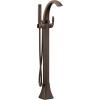 imageMoen 695 Voss OneHandle Freestanding Floor Mount Tub Filler with Handshower ChromeOil Rubbed Bronze