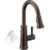 imageMoen 7260EVSRS Belfield Smart Touchless Pull Down Sprayer Kitchen Faucet with Voice Control and Power Boost Spot Resist StainlessOil Rubbed Bronze