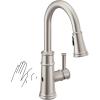 imageMoen 7260EVSRS Belfield Smart Touchless Pull Down Sprayer Kitchen Faucet with Voice Control and Power Boost Spot Resist StainlessSpot Resist Stainless