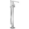 imageMoen S905 90 Degree OneHandle Freestanding Floor Mount Tub Filler with Handshower ChromeChrome