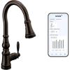 imageMoen Weymouth Oil Rubbed Bronze Smart Faucet Touchless Pull Down Sprayer Kitchen Faucet with Voice Control and Power Boost S73004EVORBOil Rubbed Bronze