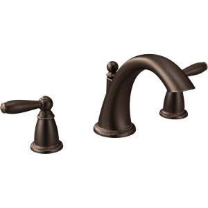 imageMoen Brantford Oil Rubbed Bronze 2Handle Deck Mount Roman Tub Faucet Trim Kit Valve Required T4943ORBOil Rubbed Bronze