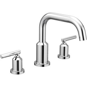 imageMoen Gibson Chrome TwoHandle Deck Mounted Modern Roman Tub Faucet Valve Required T961Chrome