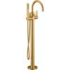 imageMoen 615BG CIA Collection One Handle Freestanding Floor Mount Tub Filler with Handshower Brushed GoldMatte Black