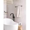 imageMoen Doux Matte Black OneHandle Freestanding Floor Mount Bathtub Filler with Handshower Free Standing Tub Faucet S3105BLMatte Black