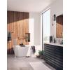 imageMoen S931 Flara OneHandle Freestanding Floor Mount Tub Filler with Handshower ChromePolished Nickel